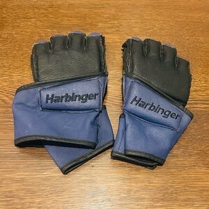 Harbinger Wrist Wrap Padded Training Gloves Size Small